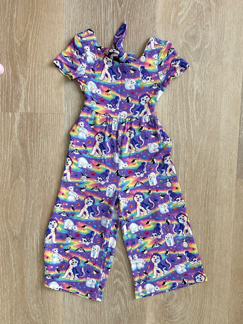 Posh Peanut Lisa Frank Tikanni Tie Back Jumpsuit NWT